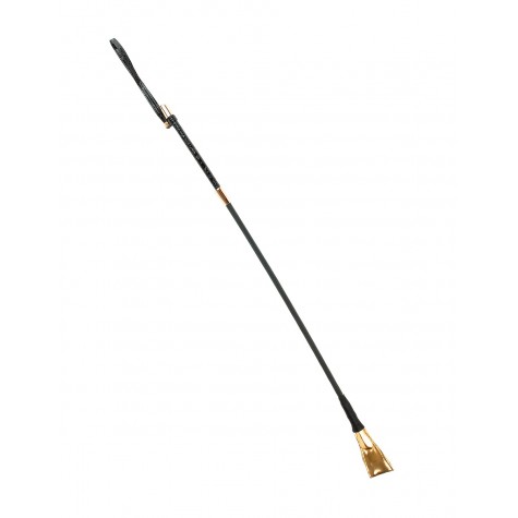 Чёрный с золотом стек Riding Crop - 67 см.