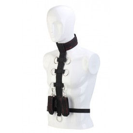 Черный шейный воротник и манжеты на запястья COLLAR BODY RESTRAINT